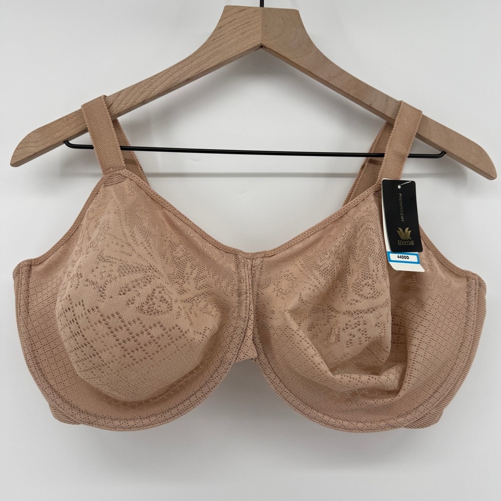 Wacoal 857210 Visual Effects Minimizer Bra Roebuck Nude 44DDD Full Coverage New